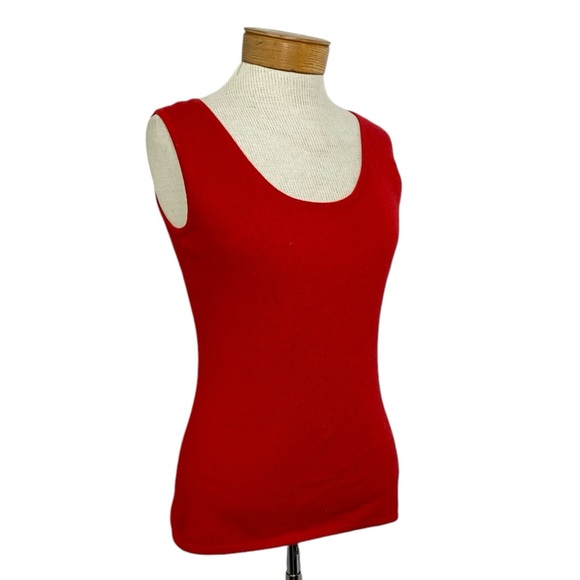Neiman Marcus Small Cashmere Collection
Cashmere Basic Red Tank Top - Picture 2 of 8